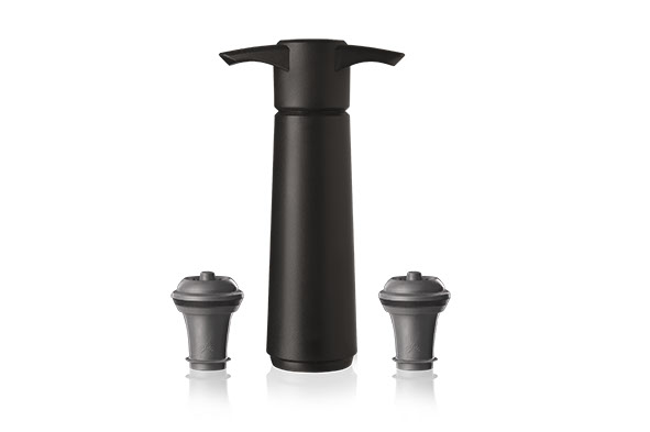 VacuVin Wine Saver Noir + 2 bouchons